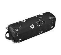 Foiosoh Hot Hair Tools - Borsa da viaggio con tappetino rimovibile resistente al calore, custodia da viaggio portatile per straigheners, ferro arricciacapelli, asciugacapelli, simpatici dinosauri in