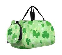 Foiosoh Lucky Clover - Borsone per bambini, con scomparto per scarpe, multifunzionale, per viaggi, nuoto, danza, balletto