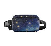 Foiosoh Midnight Starry Sky Stars Marsupio alla moda per donne e uomini, borsa a tracolla multiuso con tracolla regolabile per viaggi, shopping, corsa, Stelle del cielo stellato di mezzanotte, 1 size