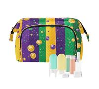 Foiosoh Modello semplice Verde Viola Giallo Cosmetici Bag Zipper Borse Da Viaggio Per Le Donne Delle Donne Della Moneta Della Borsa Del, Perlina e stella viola, 1 size, Cartoni
