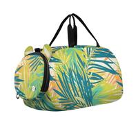 Foiosoh Plam Leaves Simple - Borsone da palestra da ragazzo con scomparto per scarpe, grande capacità, borsone sportivo per viaggi, sport, borsone, weekender, foglie di prugna semplici, 1 size