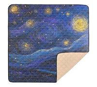 Foiosoh Tappetino da ginnastica e attività per bambini, non tossico, per far gattonare i bambini, 127 x 127 cm, colore: blu brillante