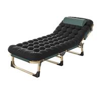 Foirtoevu Lettino da campeggio pieghevole for adulti, chaise longue reclinabile regolabile for, lettino, lettini for dormire, brandina for esterni, casa, ufficio(A1)