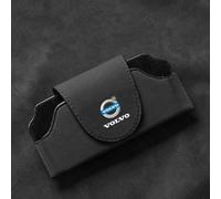 FOKAI Portaocchiali in Pelle Universale, per Volvo V60 I Cross Country Porta Occhiali da Sole Visiera Parasole Auto,E