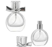 FOKIZB 2x Atomizzatore Profumo da Viaggio, Boccetta Profumo Ricaricabile 15ml in Vetro Trasparente, Porta Profumo da Borsetta con Vaporizzatore Spray, Boccette Profumi Vuoti Portatili