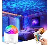 Fokky Proiettore Stelle Soffitto, Proiettore Bambini con Telecomando, USB Ricaricabile Luce Notturna Bambini, 16 Colori Cambia Galaxy Projector per Regalo, Decorazioni Camera, Feste