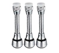 Fokroin 3 pezzi Prolunga Rubinetto Cucina, Aeratore Rubinetto Con Prolunga Cannuccia, Rompigetto Rubinetto Cucina, Rubinetto Cucina Universale 360 °, per lavello da bagno, lavello da cucina