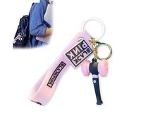 Fokroin Rosa Carino Portachiavi, Portachiavi Blackpink, Supporto Portachiavi Blackpink,Blackpink Portachiavi, adapté aux accessoires de concert Blackpink cadeaux de fans porte-clés rose blackpink