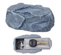 Fokroin Sasso Nascondi Chiave Esterno, Cassaforte Segreta Pietra Falsa, Finta Pietra con Scomparto Segreto, Roccia Artificiale per Geocaching, Nascondiglio Chiave in Aspetto Pietra