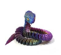FOLANDO Serpente stampato in 3D, 45 cm, figura di serpenti 3D, articolata, stampa 3D, vipera, articolazioni flessibili, decorazione per la casa, ufficio, ufficio, idea regalo