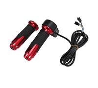 Folany Manopole Dell'acceleratore, 1 Paio di Manopole Acceleratore Elettriche Universali 12V-99V, Manubrio, Coprimanopole per Bici con Cambio di velocità a 3 Marce, Manopola Acceleratore per(Rosso)