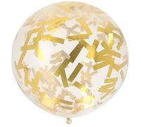 Folat 18618 Palloncino XL con Coriandoli Sprinkles Oro - 61 cm
