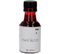 Folat 23924 Decorazione di HalloweenPittura per il viso-Sangue finto-Halloween-Flacone 100 ml, Rosso