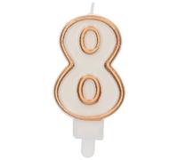 Folat 24158 Candele per torta - Simply Chique Gold Numero 8-9 cm - Decorazioni Torta adatto Feste di Compleanno, Anniversario, Matrimonio, Baby Shower