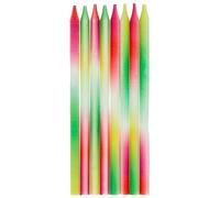 Folat 24190 Candele per torta - Candele Neon Delight - 10 cm - 24 pezzi - Decorazioni Torta adatto Feste di Compleanno, Anniversario, Matrimonio, Baby Shower