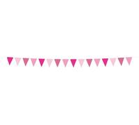 Folat 24312 carta rosa Striscione di bandierine-Perfect Pink-6 metri feste di matrimonio per festival, carnevale, decorazioni di compleanno, baby shower per ragazze
