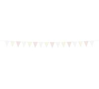 Folat 24324 carta colorata pastello Striscione di bandierine-Playful Powder-6 metri feste di matrimonio per festival, carnevali, decorazioni di compleanno, baby shower, Rosa