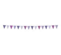 Folat 24336 carta viola Striscione di bandierine-Posh Purple-6 metri feste per festival, carnevale, decorazioni di compleanno