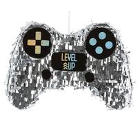 Folat 24972 Decorazione per feste con videogiochi - Piñata Controller - Level Up - 31 x 45 x 10 cm - Decorazioni di compleanno per feste da Gaming Gamer