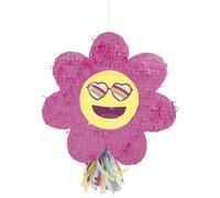 Folat 25037 Decorazioni per feste Hippie Boho Retrò - Piñata - Boho Girlz - 31 x 45 x 10 cm - Segno di Pace Arcobaleno Fiore di Margherita per Bambini Articoli per Decorazioni di Feste