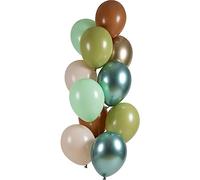 Folat 25123 Set Di Palloncini Premium - Safari Chique 33cm - 12 pezzi Palloncini in Lattice Elio o Aria per Festa Deco, Compleanno, Matrimonio, Baby Shower, Laurea