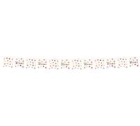 Folat 26864 bianca con stelle Striscione bandiera-Starburst-6 metri-Decorazione Compleanno felice e colorato per bambini e adulti, Multicolore