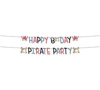 Folat 27470 Decorazione pirata per compleanno bambini - Ghirlanda di Lettere Set - Pirate Party - 1,5 meter - Festa dei pirati, ragazza e ragazzo