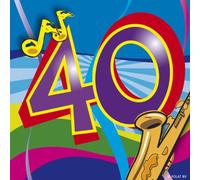 Folat 27540 - Tovaglioli a vortice, 25 x 25 cm, 20 Pezzi, Multicolore