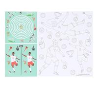 Folat 27577 Calcio Blu Verde Tovaglietta per Attività - Fantastic Football - 6 pezzi - Decorazione da calcio per compleanno per bambini maschi e femmine