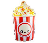 Folat 27699 Palloncini di alluminio a forma Popcorn Palloncino in foil - Forma - Popcorn - 37×60 cm Decorazione per feste a tema con compleanno