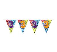 Folat 60503 - Ghirlanda per 3° compleanno, XS, multicolore