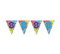 Folat 60508 - Ghirlanda per 8° compleanno, XS, multicolore