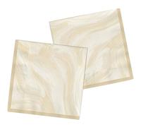 Folat 61914 Stoviglie Per Feste 33cmx33cm 20 pezzi Marmo Beige-Tovaglioli Di Carta per Cena di compleanno, bambini, festa, matrimoni, baby shower