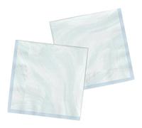 Folat 61920 Stoviglie Per Feste 33cmx33cm 20 pezzi Marmo Blu-Tovaglioli Di Carta per Cena di compleanno, bambini, festa, matrimoni, baby shower, medio