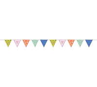 Folat 62830 Eco Party Bunting Multi-Coloured 6 Metres