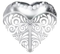 Folat 62936 Palloncino Foil Sposa Donna Palloncini Alluminio - Forma - Abito da sposa Donna - 45 cm Decorativi Per Matrimoni