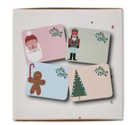 Folat 63780 Nome adesivi regalo - Holly Jolly - 50 pezzi colori del Natale - Decorazione della festa Natale, Accessori natalizi, Regalo di Natale