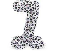 Folat 63937 Palloncino di alluminio Numero con Base Figura 7 Bright Panther Bianco Nero 72 cm - decorazione palloncino per compleanno, anniversario, non è necessario l'elio