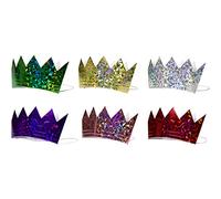 Folat 65772 - Set di 6 corone olografiche Multicolore