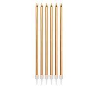 Folat 66024 Set di candele bronzo metallizzato 15 cm - 16 pezzi