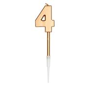 Folat 66034 Candela numero 4 bronzo metallizzato, Number 4