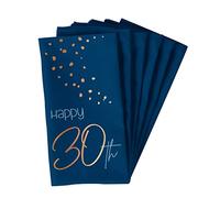 Folat 66230 Tovaglioli Elegant True Blue 30 Anni 33x33cm - 10 pezzi