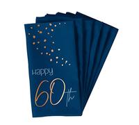 Folat 66260 Tovaglioli Elegant True Blue 60 anni 33x33cm - 10 pezzi