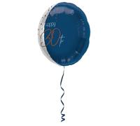 Folat 66730 Palloncino Foil Elegant True Blue 30 Anni - 45cm