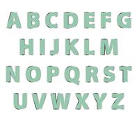 Folat 66952 Banner di lettere Set fai-da-te Verde