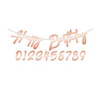 Folat 67008 Ghirlanda con lettere Elegant Lush Blush 14cm - 1 metro
