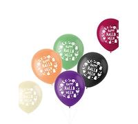 Folat 67982 Decorazioni di Halloween Palloncini in Lattice 6 Pezzi - Happy Halloween Fun Balloons Party