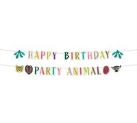 Folat 68287 Ghirlande di lettere Zoo Party-2 pezzi, Multicolore