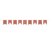 Folat 68509 Golden Dusk Happy Birthday Ghirlanda Numero DIY Roas Oro 4 metri - Decorazioni Grigio Oro, decorazione per feste, Buon Compleanno