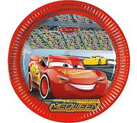 Folat 93437P Piatti Carta FSC Cars 3 23cm - 8 pezzi